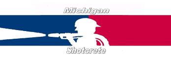 Michigan Shotcrete and Construction Logo of concrete spray